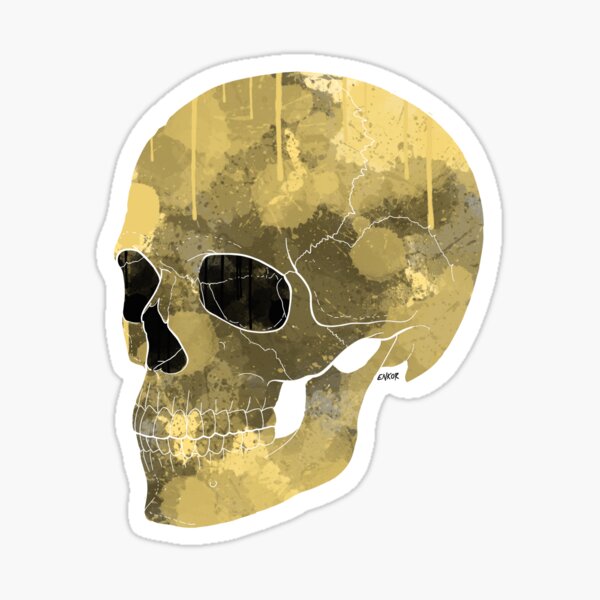 Drop skull Sticker