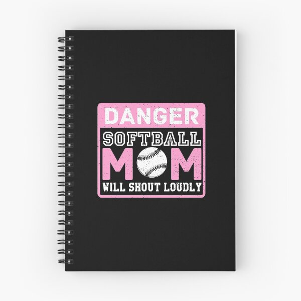 Item preview, Cute & Funny Danger Softball Mom Will Shout Loudly designed and sold by perfectpresents.