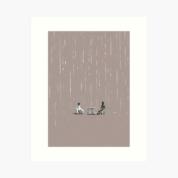 Glass half full kind of people Art Print
