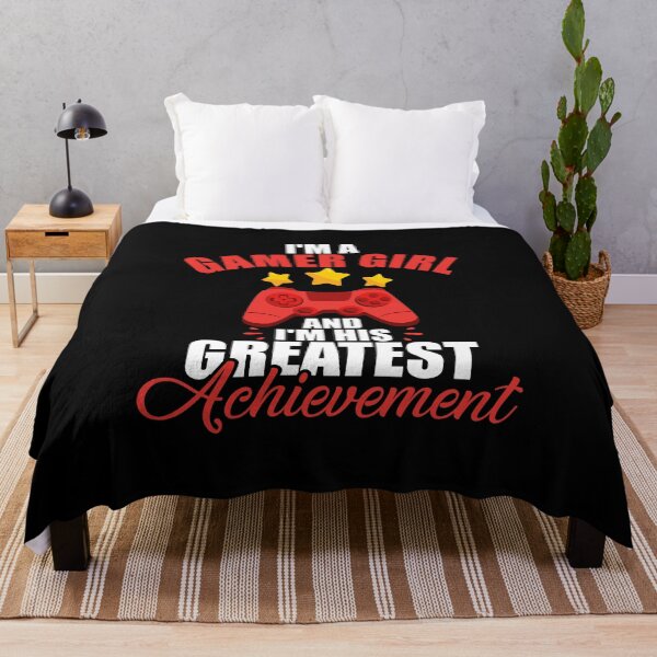 Item preview, I'm a Gamer Girl and I'm His Greatest Achievement designed and sold by perfectpresents.