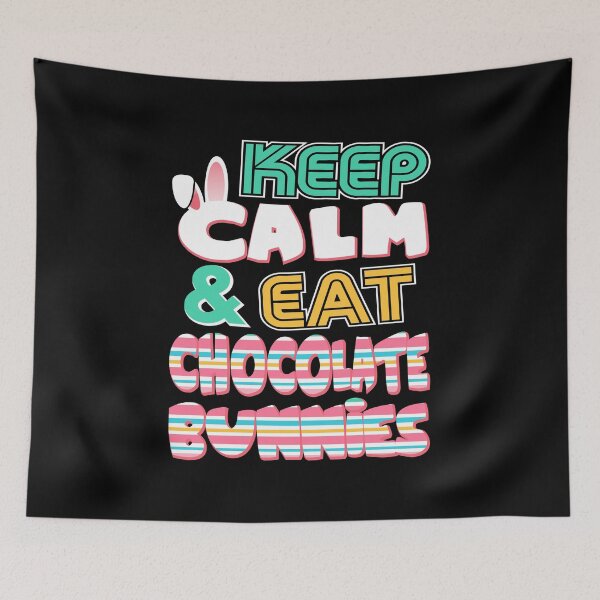 Item preview, Cute Keep Calm & Eat Chocolate Bunnies Easter designed and sold by perfectpresents.