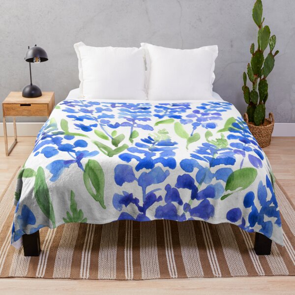 Item preview, Watercolor Texas bluebells designed and sold by blursbyai.