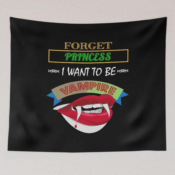 Item preview, Cute Forget Princess, I Want To Be A Vampire designed and sold by perfectpresents.