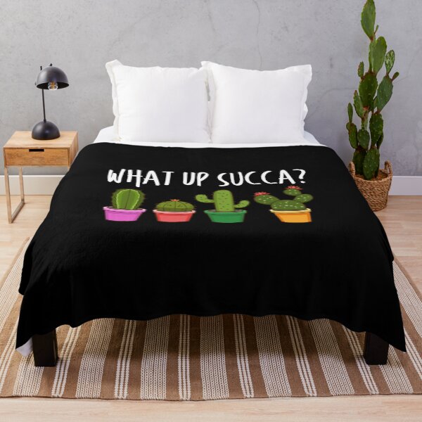 Item preview, Cute What Up Succa? Funny Succulent Punny Cactus designed and sold by perfectpresents.