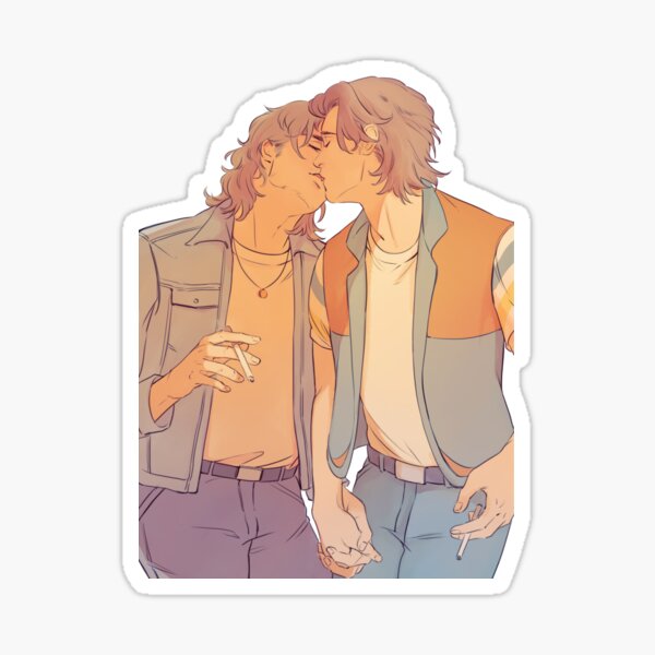Item preview, Kissing during a smoke break designed and sold by gabbia.