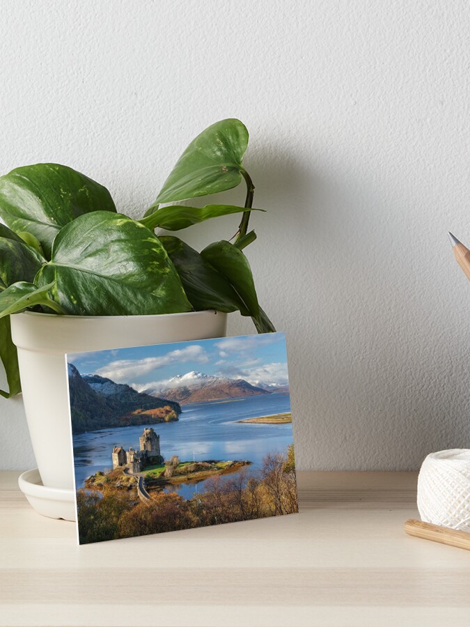 Thumbnail 1 of 2, Art Board Print, Isle of Skye and Eilean Donan Castle in Autumn. Scotland designed and sold by PhotosEcosse.