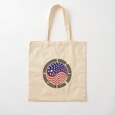 Korean American Multinational Patriot Flag Series Cotton Tote Bag