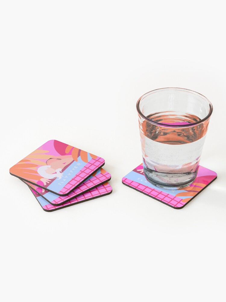 Alternate view of slayyyter Coasters (Set of 4)