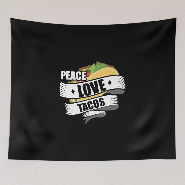 Item preview, Cute & Funny Peace Love Tacos designed and sold by perfectpresents.