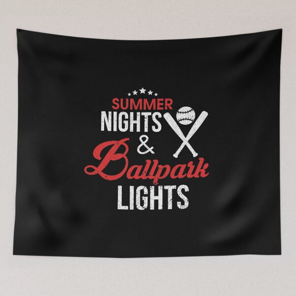 Item preview, Summer Nights & Ballpark Lights Baseball Players designed and sold by perfectpresents.
