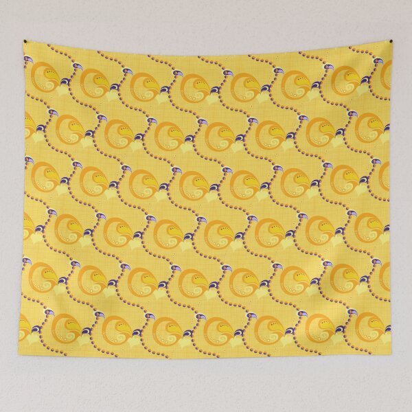 Item preview, Retro garland abstract yellow designed and sold by kobyakov.