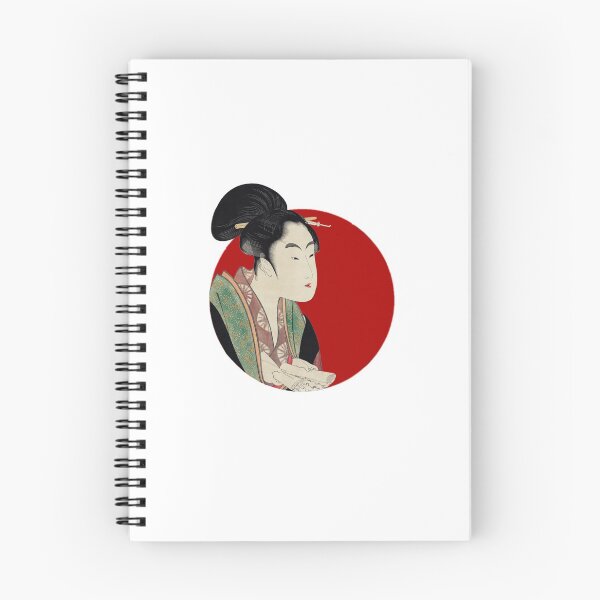 Item preview, Japanese Flag - Woman Reading a Scroll designed and sold by weavernap.