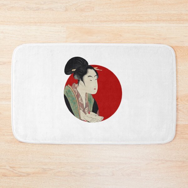 Item preview, Japanese Flag - Woman Reading a Scroll designed and sold by weavernap.