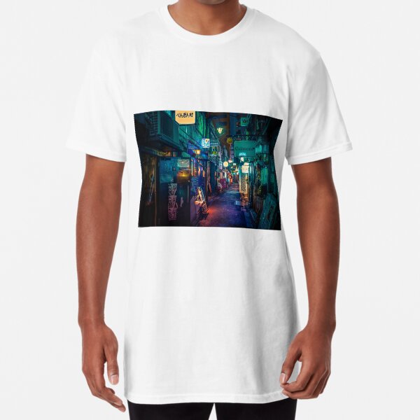 Back into the Dark- Tokyo Night Photo Long T-Shirt