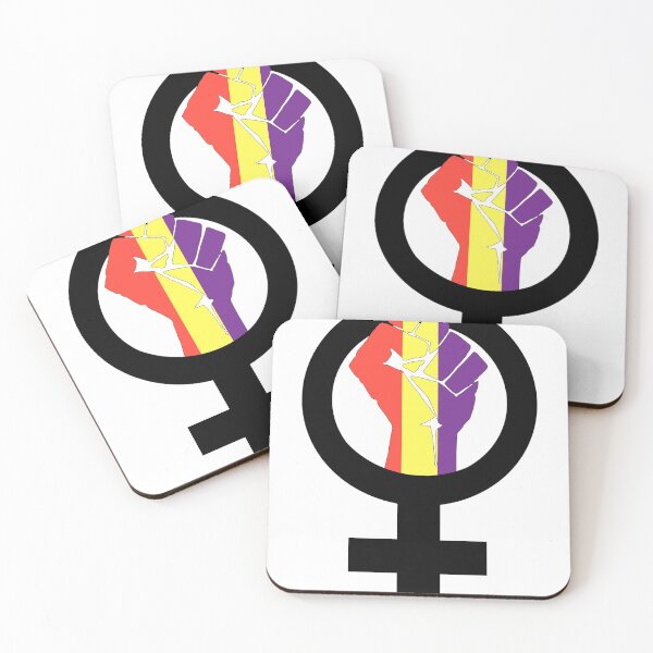 Item preview, Feminist symbol with republican flag designed and sold by cristinajor.