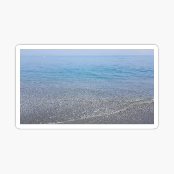 Clear water beach - cases phones, duvet Sticker