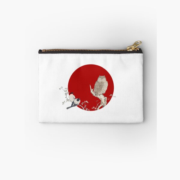 Item preview, Japanese Flag - Bullfinch and Horned Owl designed and sold by weavernap.