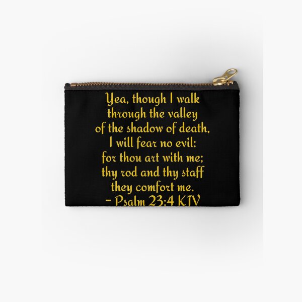 Item preview, Psalm 23:4 KJV - Gold Print designed and sold by VerShirts.