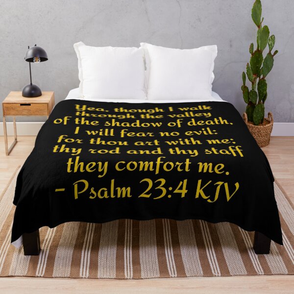Item preview, Psalm 23:4 KJV - Gold Print designed and sold by VerShirts.