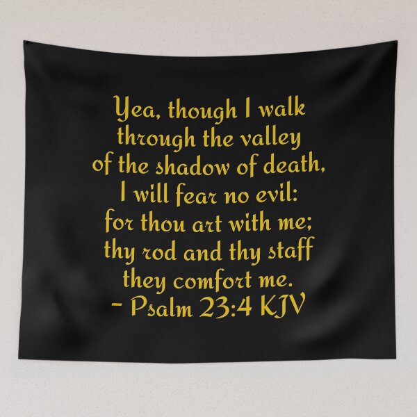 Item preview, Psalm 23:4 KJV - Gold Print designed and sold by VerShirts.