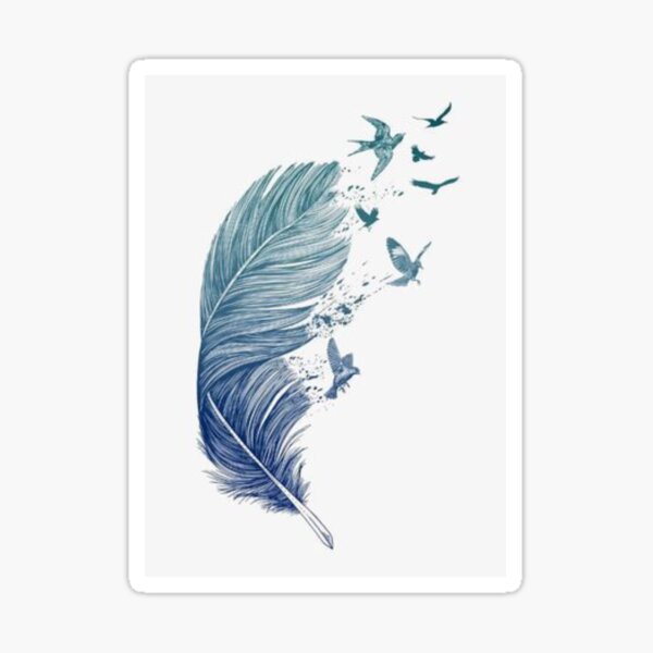 Enchanted feather Sticker