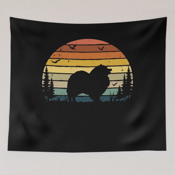 Item preview, Keeshond Dog Retro Vintage  designed and sold by rafaeltto.