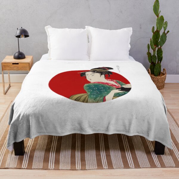 Item preview, Japanese Flag - Woman Serving in a Teahouse designed and sold by weavernap.