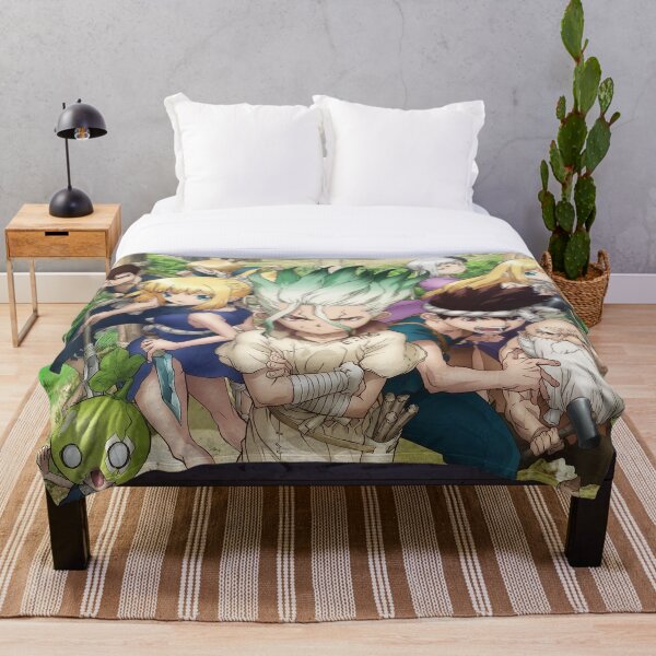 Dr Stone Throw Blanket