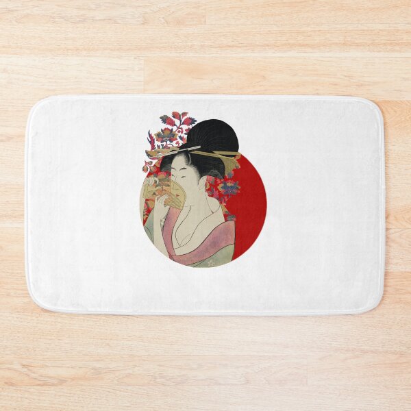 Item preview, Japanese Flag - Portrait of Woman with a Comb designed and sold by weavernap.