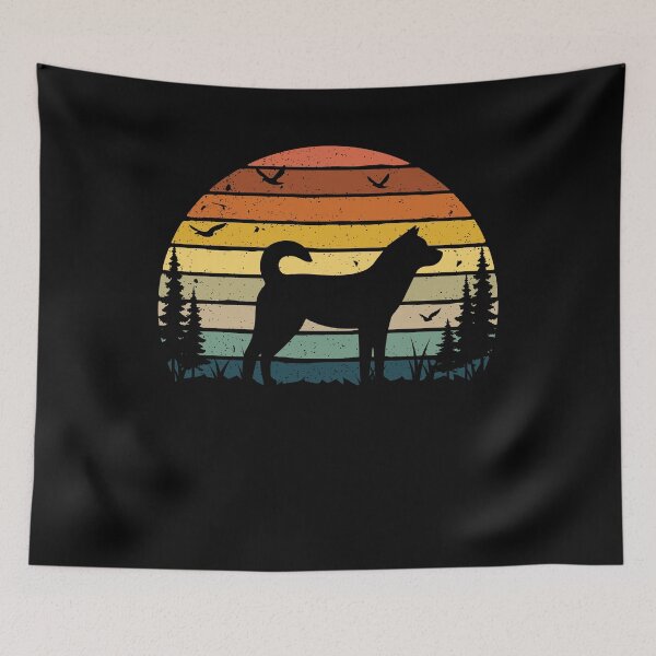 Artikelvorschau, Korean Jindo Dog Retro Vintage entworfen und verkauft von rafaeltto.