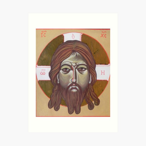 Icona del volto di Cristo Art Print