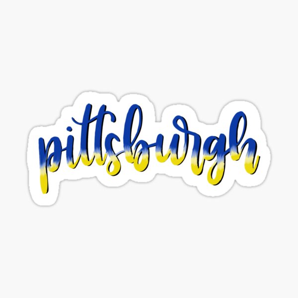 "Pittsburgh" Sticker for Sale by adk78 Redbubble