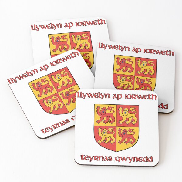 Item preview, Cymraeg - Arms of Llywelyn the Great [Enw, Teyrnas Gwynedd + Escutcheon] designed and sold by jorellaf.
