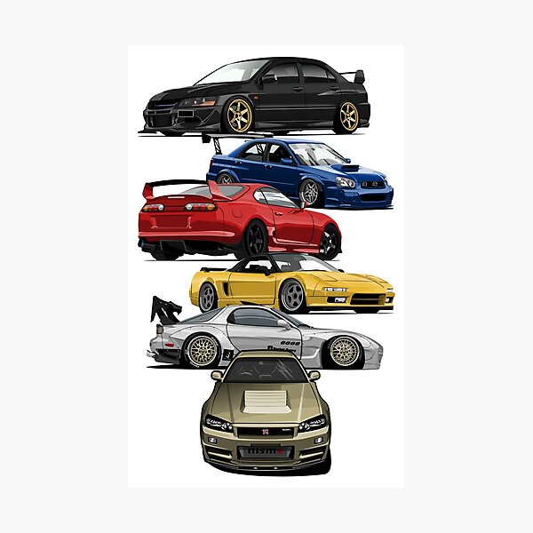 JDM-Symbole Fotodruck