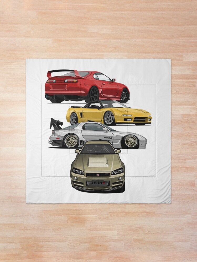 Alternate view of iconic 2doors japs Comforter