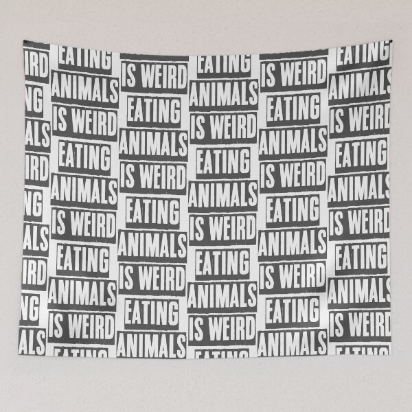 Item preview, EATING ANIMALS IS WEIRD designed and sold by Katarinaamaria.