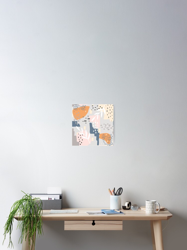 Thumbnail 2 von 3, Poster, Wie auch immer, abstrakte Kunst Blockfarben Muster designt und verkauft von ItayaArt.