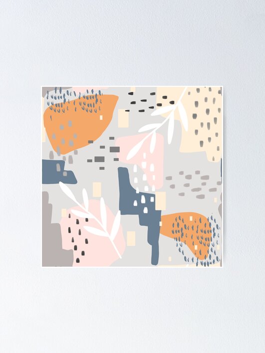 Thumbnail 1 von 3, Poster, Wie auch immer, abstrakte Kunst Blockfarben Muster designt und verkauft von ItayaArt.