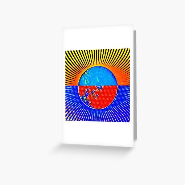 BRIGHT PLANET Greeting Card