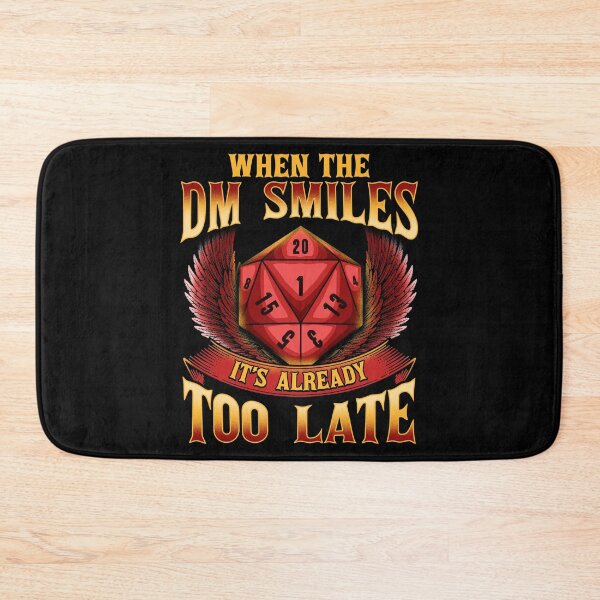 Item preview, Funny When The DM Smiles, It's Already Too Late designed and sold by perfectpresents.