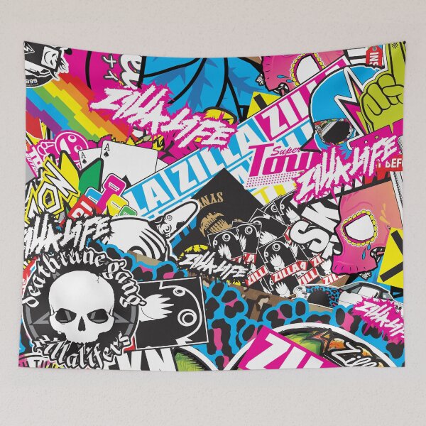 Item preview, STICKER BOMB PRINT designed and sold by deathtunejdm.