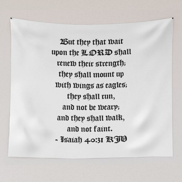 Item preview, Isaiah 40:31 KJV 1611 - Black Print designed and sold by VerShirts.