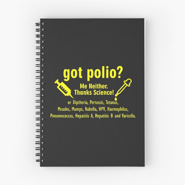Item preview, Got Polio Me Neither Thanks Science funny gift nerd geek designed and sold by hadleydesigns.