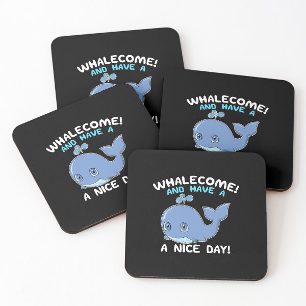 Item preview, Whalecome! And Have A Nice Day! Whale Welcome Pun designed and sold by perfectpresents.
