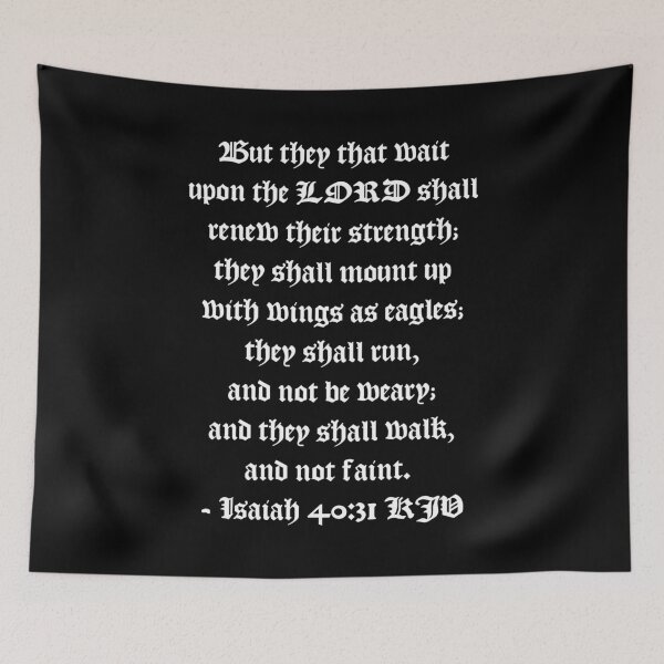 Item preview, Isaiah 40:31 KJV 1611 - White Print designed and sold by VerShirts.