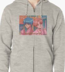 BTS V & JIMIN - Boy with luv 90's anime Zipped Hoodie