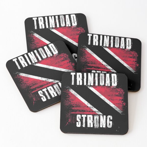 Item preview, Trinidad Strong Distressed Graffiti Flag designed and sold by ockshirts.