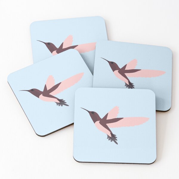 Item preview, Pretty Pink Hummingbird illustration designed and sold by Hedgie Designs.