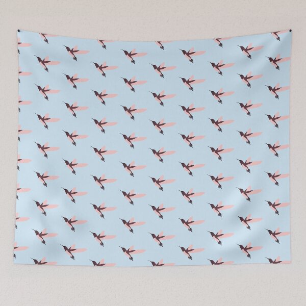 Item preview, Pretty Pink Hummingbird illustration designed and sold by Hedgie Designs.