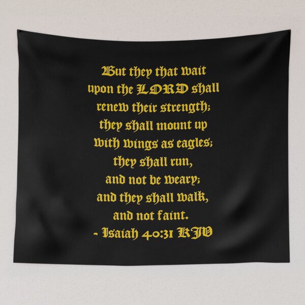 Item preview, Isaiah 40:31 KJV 1611 - Gold Print designed and sold by VerShirts.